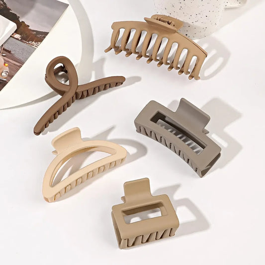 Matte Hair Claw Clip Set