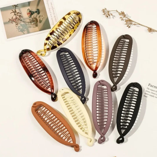 Fishtail Banana Hair Clip