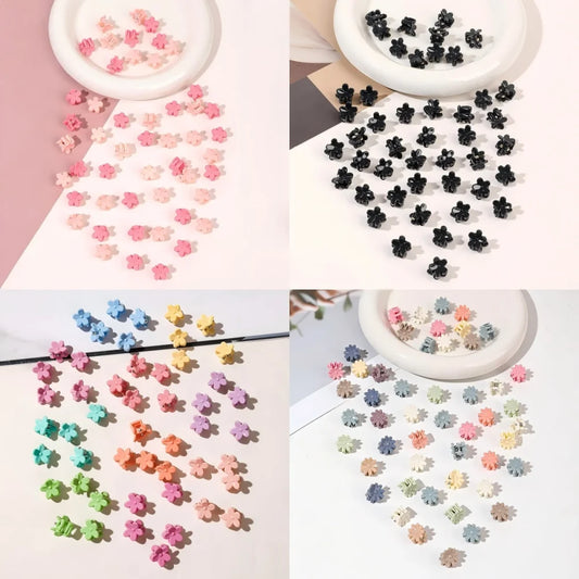 Mini Flower Hair Claw Set