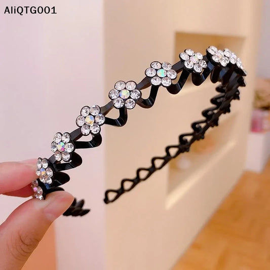 Pearl Rhinestone Flower Hairband