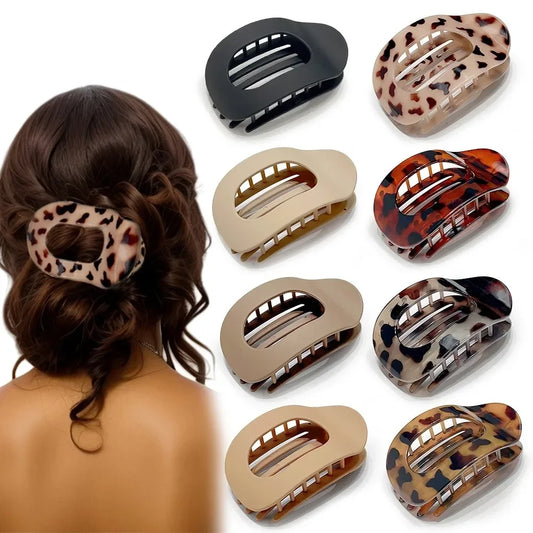 Oval Matte Hair Claw Clip