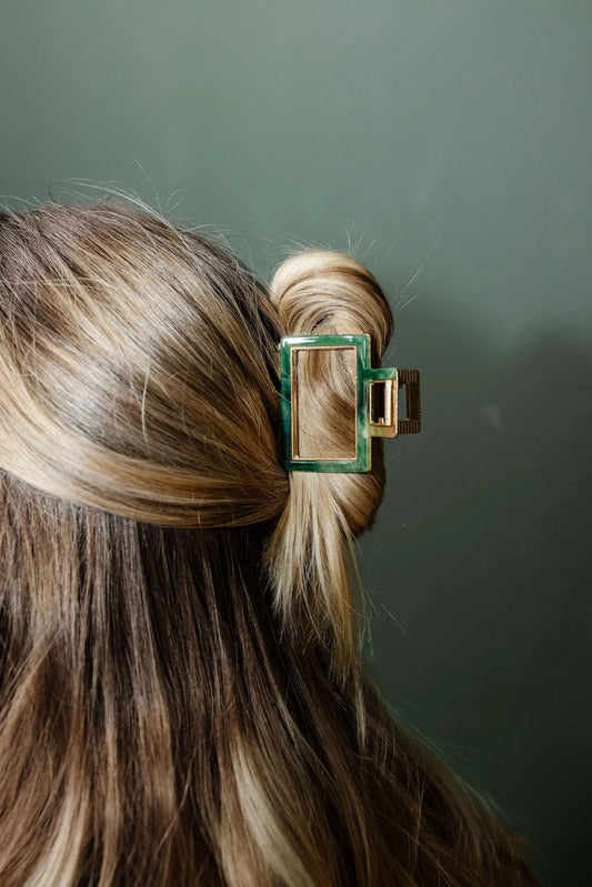 Fir Gold Claw Clip