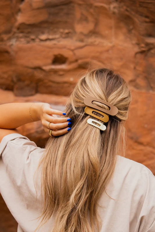 Flat Hair Claw Clip Pack