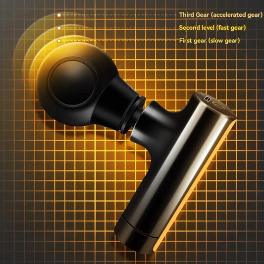 2025 New Mini Massage Gun USB Portable Muscle Relaxation Vibrating Fitness Equipment for Neck Back Shoulder Pain Relief