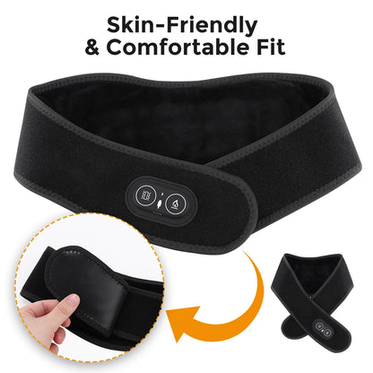 Electric Red Light Heating Neck Belt 660-850nm Infrared Therapy Neck Pain Relief Cervical Protection Neck Vibration Massage Pad
